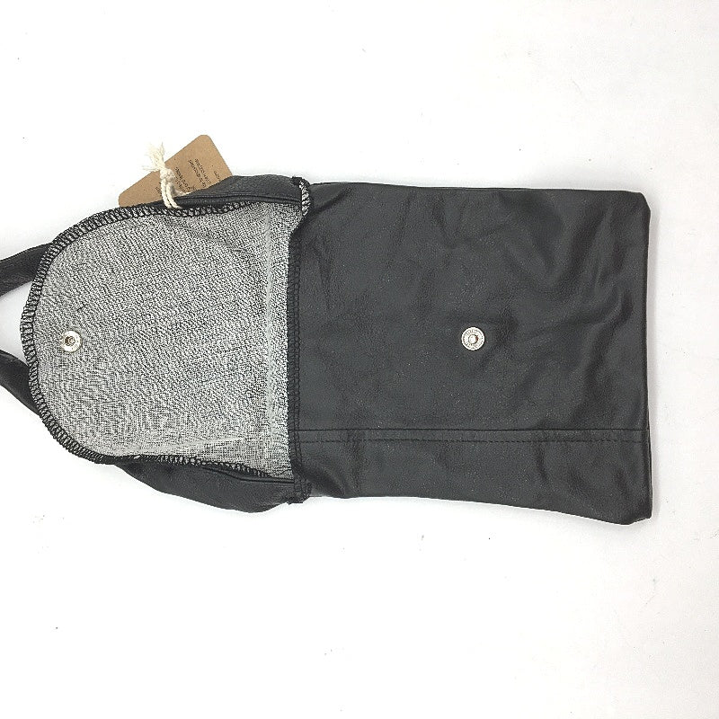 reWORKED by re-UP Handcrafted Upcycled Fabrics Leather Look Body Shoulder Pouch