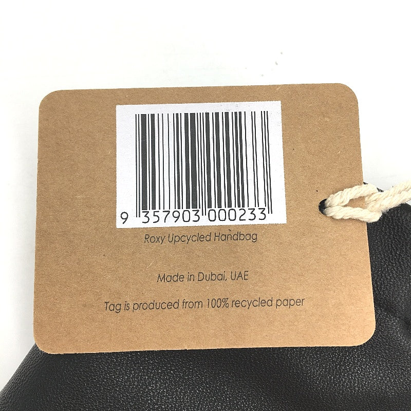 reWORKED by re-UP Handcrafted Upcycled Fabrics Roxy Leather Look Tote Handbag