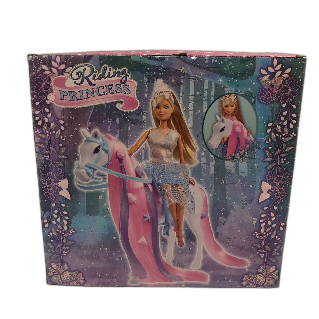 Steffi Love Riding Princess Moveable With Horse & Hair Styling Accessories NEW