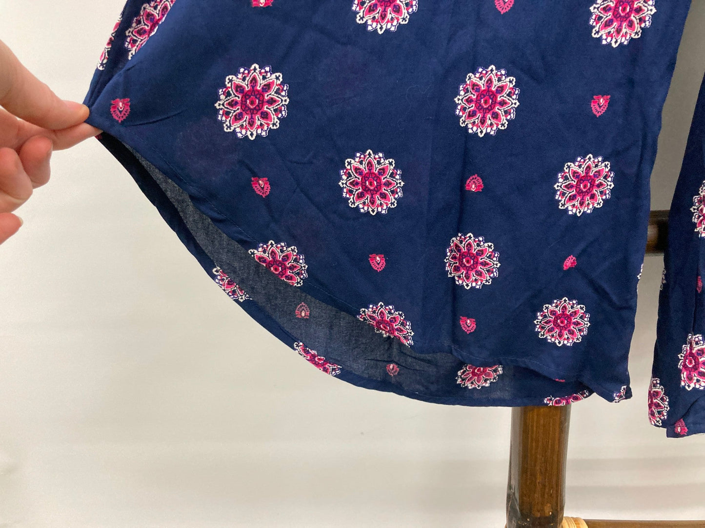 Miller Free Spirit Assymetric Culotte Navy Pink Paisley Ladies Sz 14 NEW