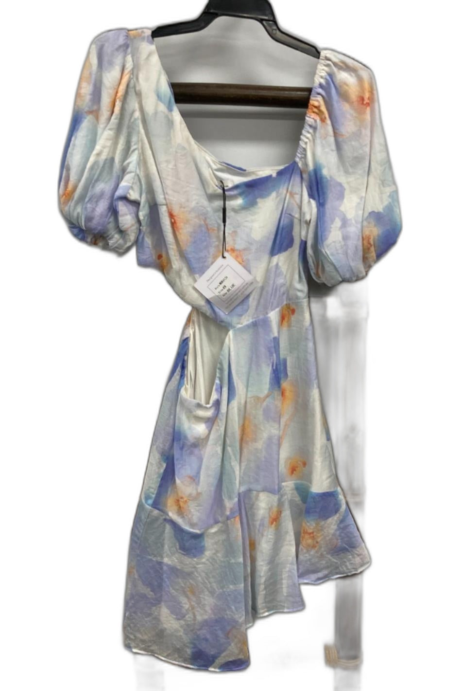 Winnie & Co Lined Light Pastel Dress With Side Cut Out Ladies Sz 8 NEW