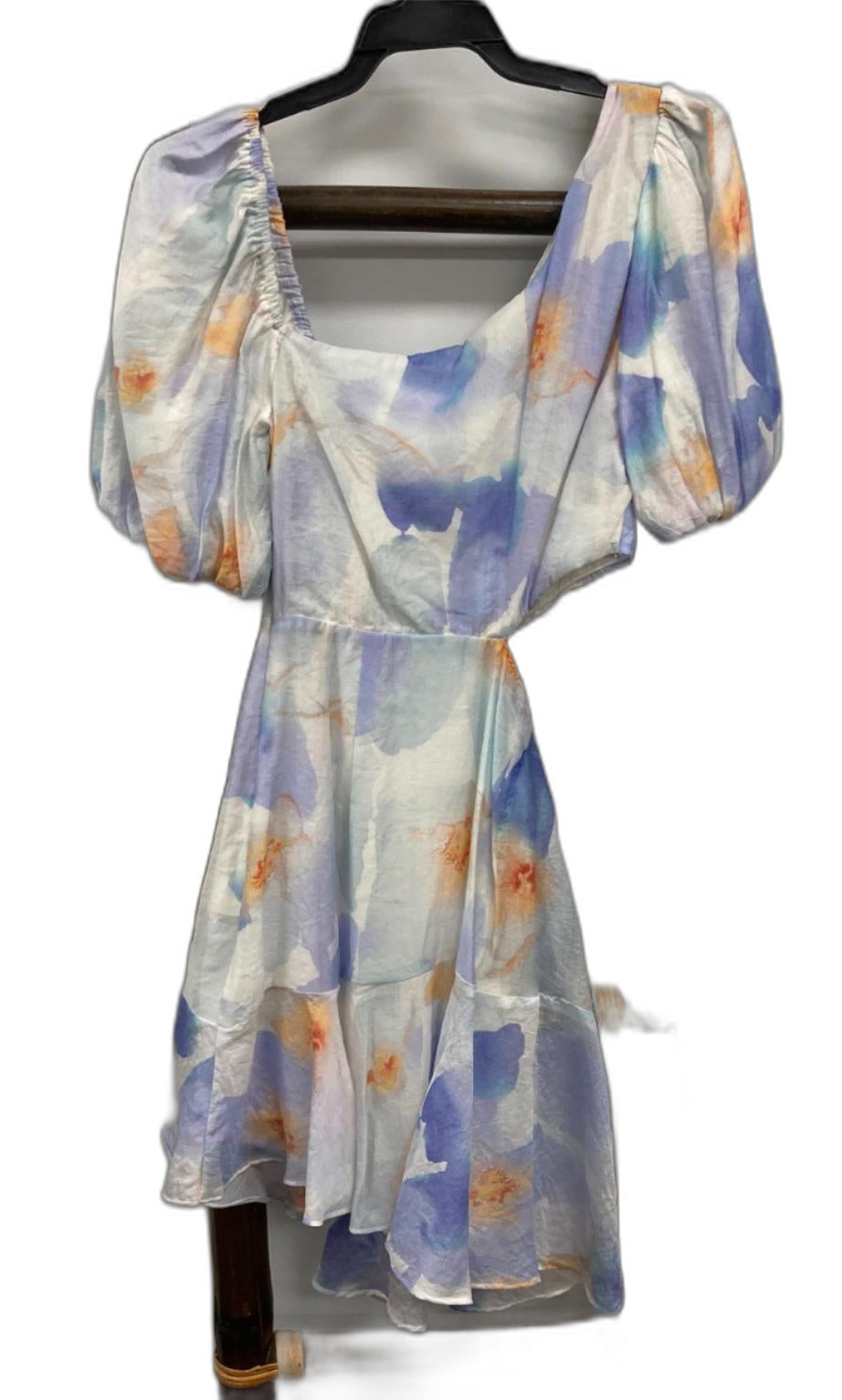 Winnie & Co Lined Light Pastel Dress With Side Cut Out Ladies Sz 8 NEW