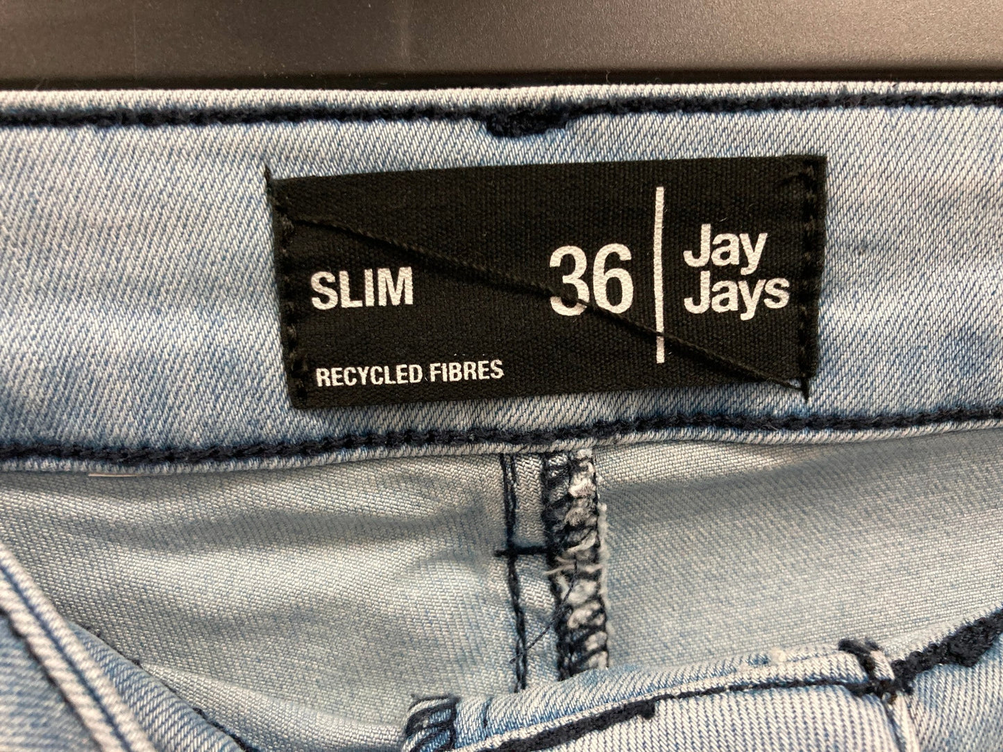 Jay Jays Slim Roll Up Cuff Zip Up Light Wash Shorts Blue Mens Sz 36 NEW