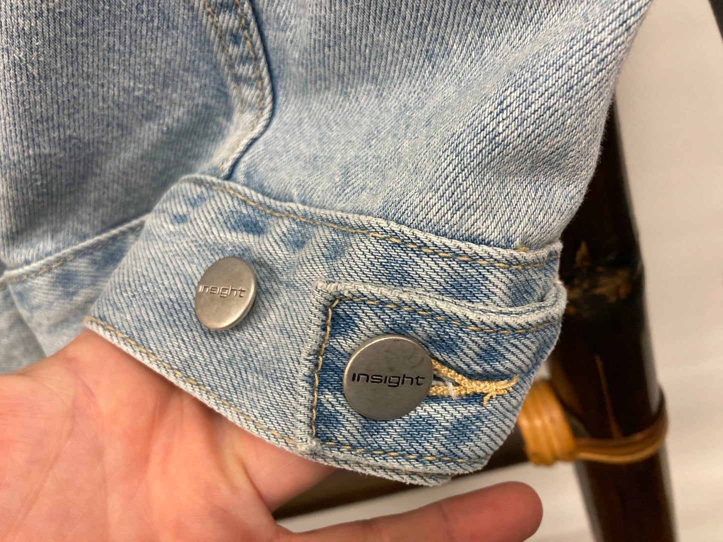 Insight Oversized Boyfriend Denim Jacket Ladies Sz Xs *Ex-Display