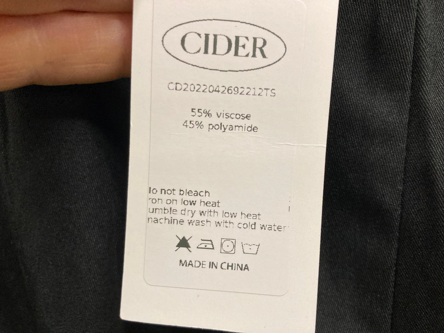 Cider Split Hip Bootleg Side Zip Black Pants Ladies Sz M *Tag NEW