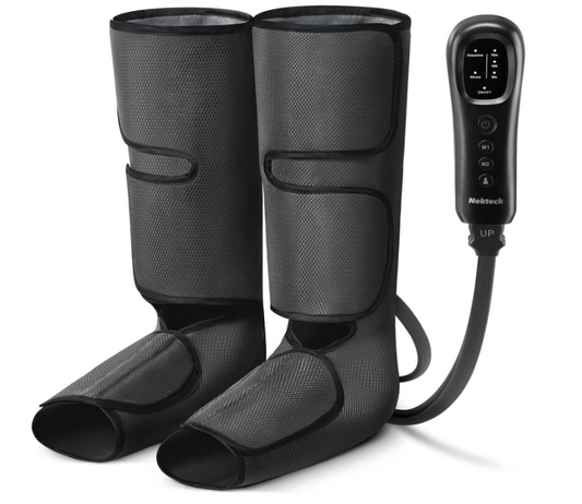 Nekteck Air Compression 2 Mode Adjustable Leg Wrap Massager FE-7204B Grey DEMO