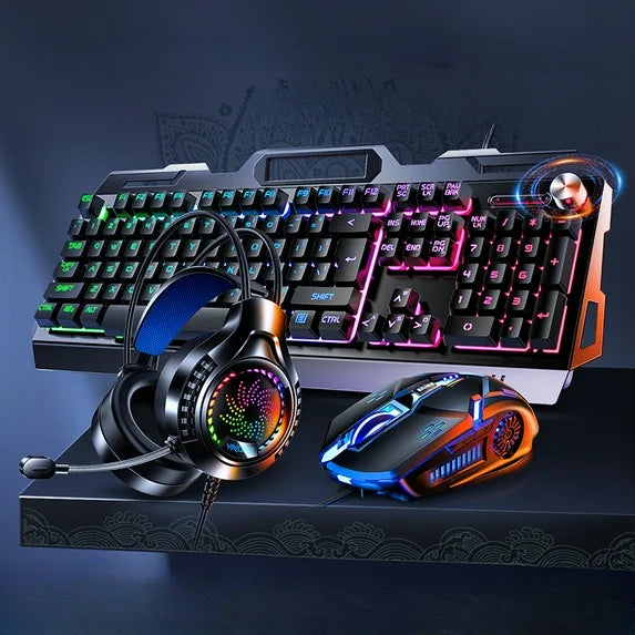 Yindiao V2 Gaming Set Keyboard Mouse Mousepad Headset Combo NEW
