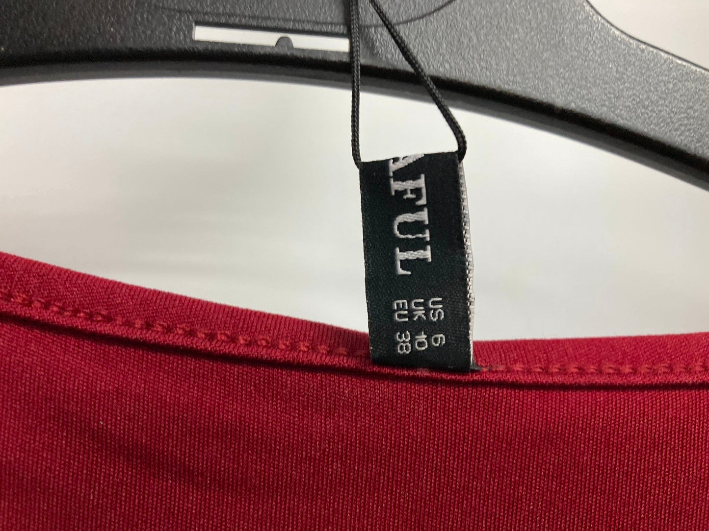 Zaful Forever Young, L/Sleeve Burgundy Body Suit Ladies Sz M NEW