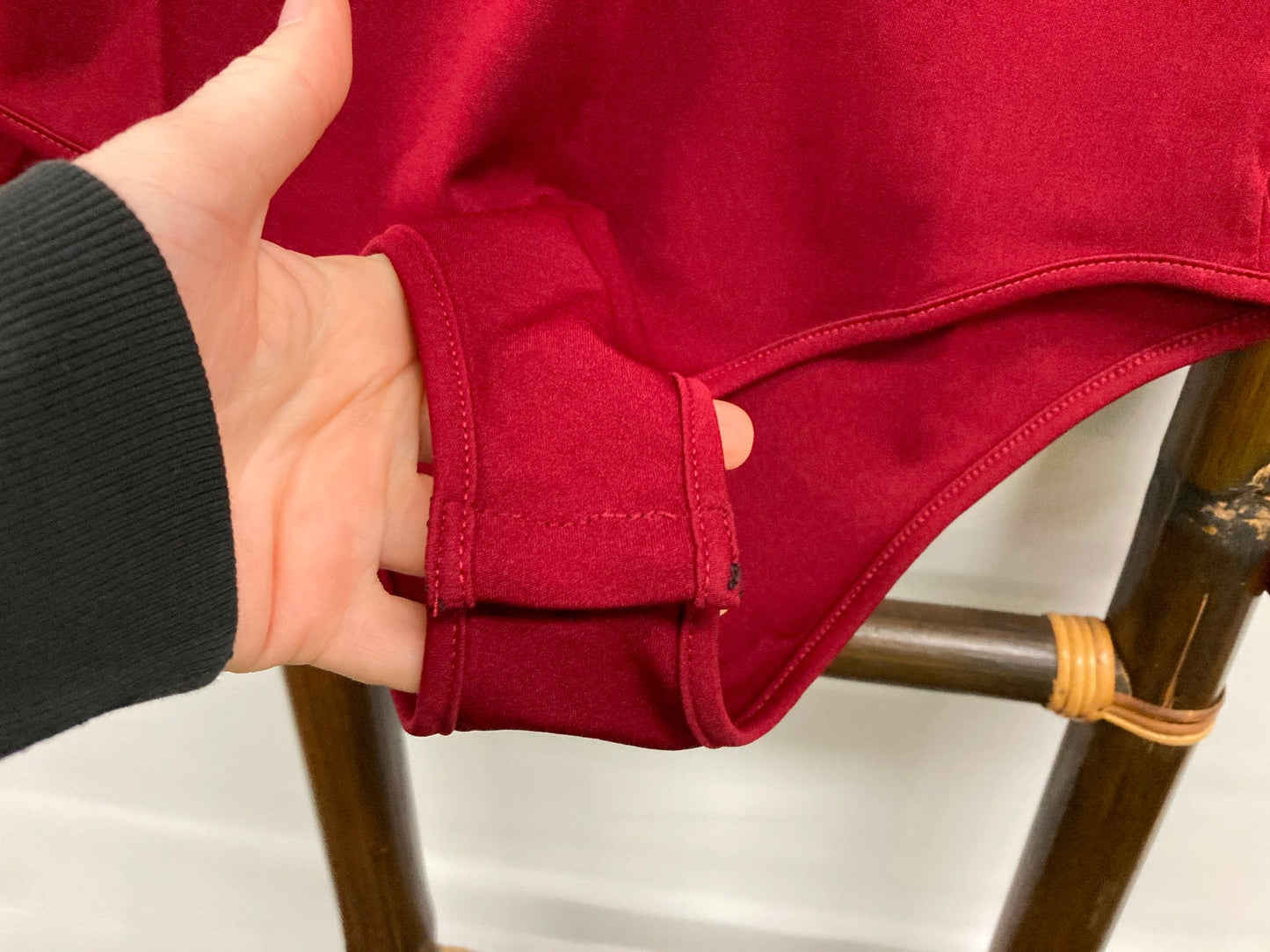 Zaful Forever Young, L/Sleeve Burgundy Body Suit Ladies Sz M NEW