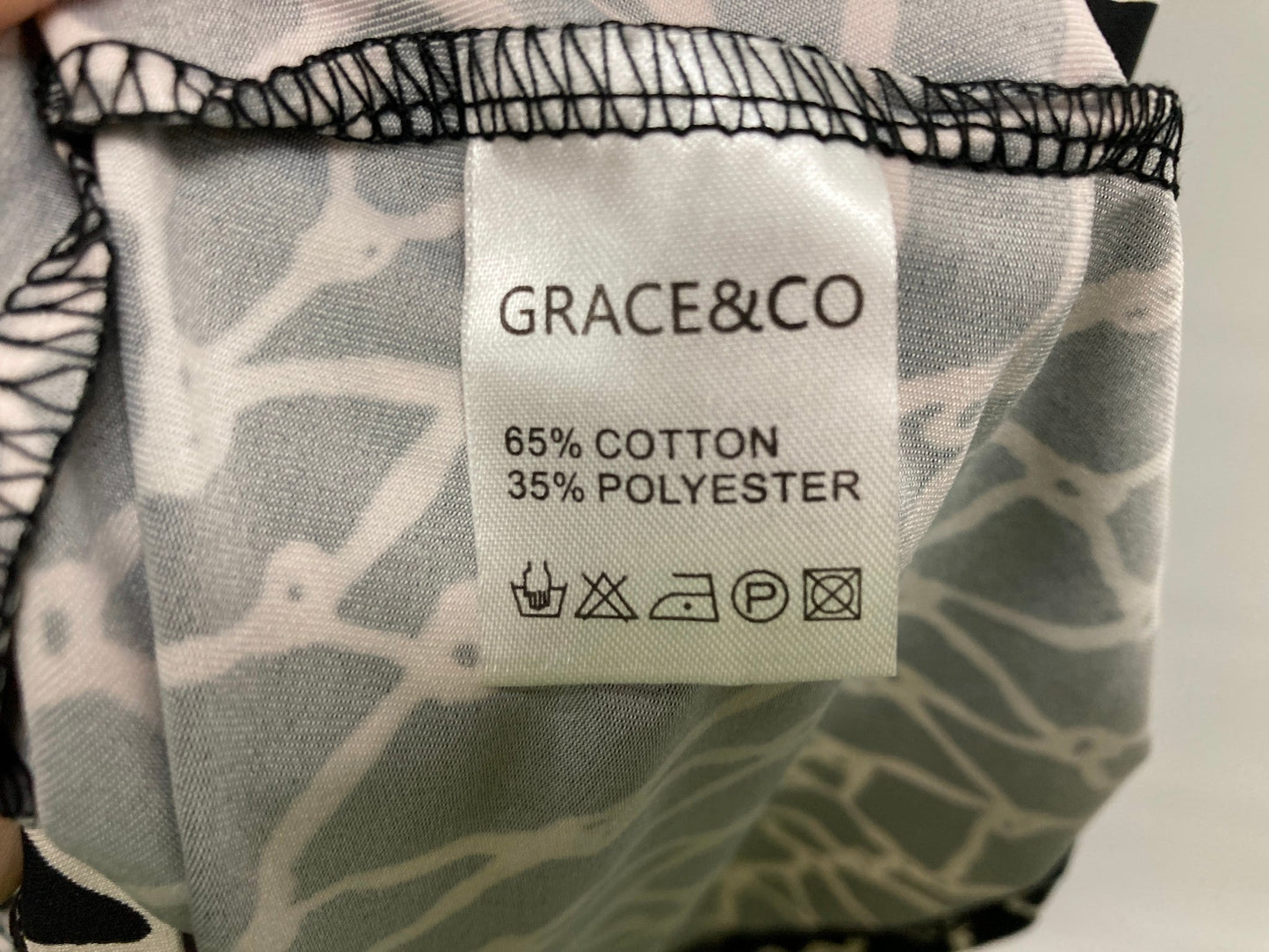 Grace & Co Stretchy Straight Line Black & White Dress Ladies Sz 8 NEW