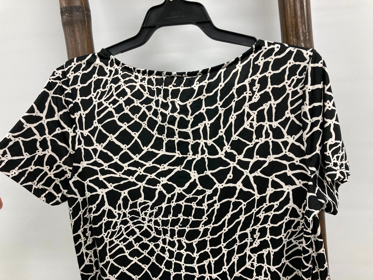 Grace & Co Stretchy Straight Line Black & White Dress Ladies Sz 8 NEW