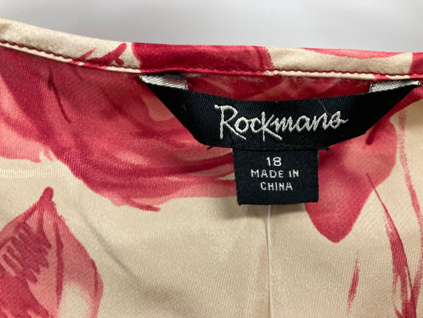 Rockmans Beaded Ruffle Blouse Gold/Raspberry Ladies Sz 18 *W/Tags NEW