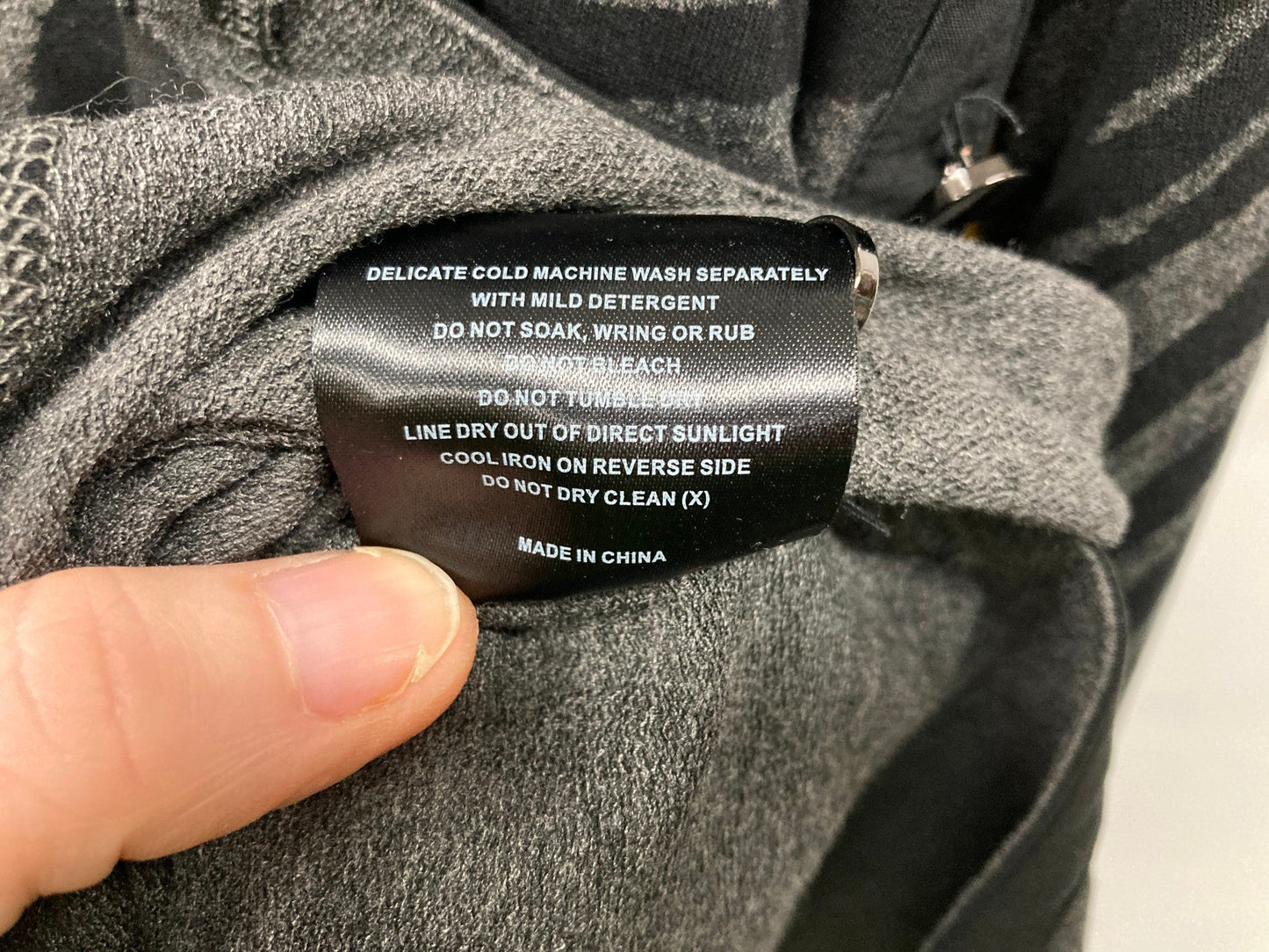 Pingpong Long Sleeve, V-Neck Button Side Charcoal Top Ladies Sz 10 NEW