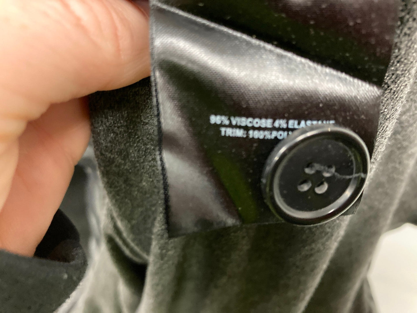 Pingpong Long Sleeve Button Side Charcoal Tunic Top Ladies Sz 10 NEW