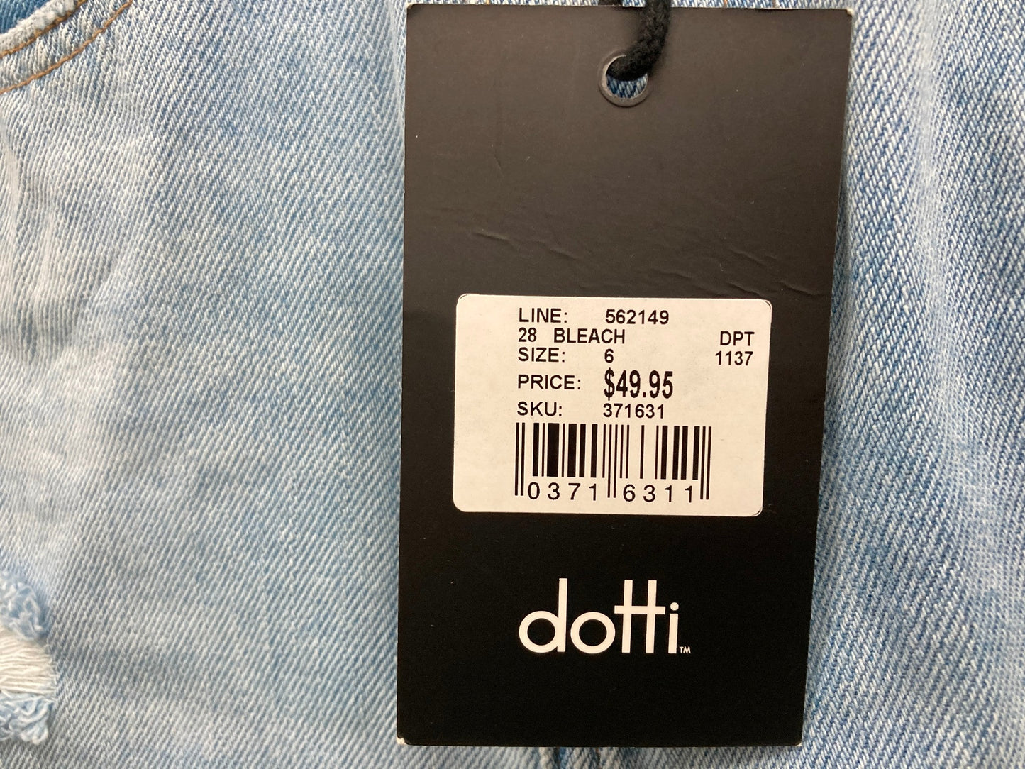 Dotti Mid Rise Longer Length Emma Bermuda Shorts Blue Ladies Size 6 NEW