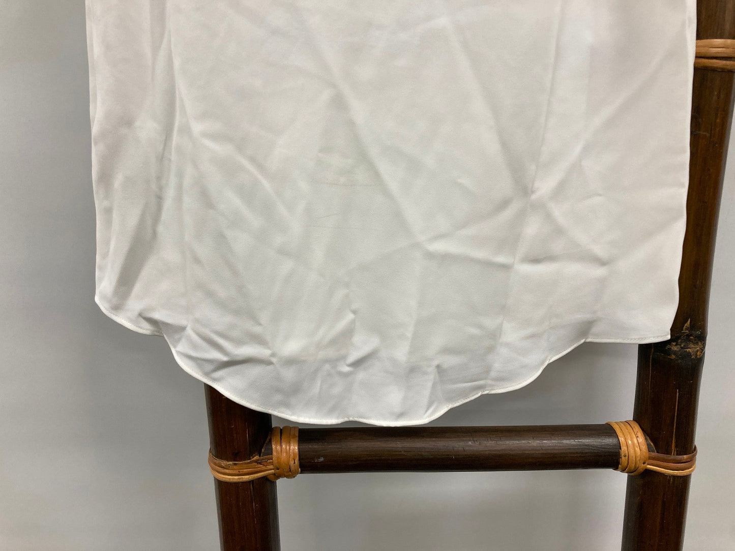 Portmans Neck Band Short Ruffle Sleeve Blouse White Ladies Size 6 NEW