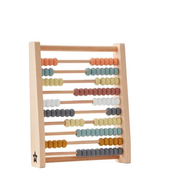 Kids Concept Wooden Toy Abacus 3+ Years Pastel Multicolour NEW