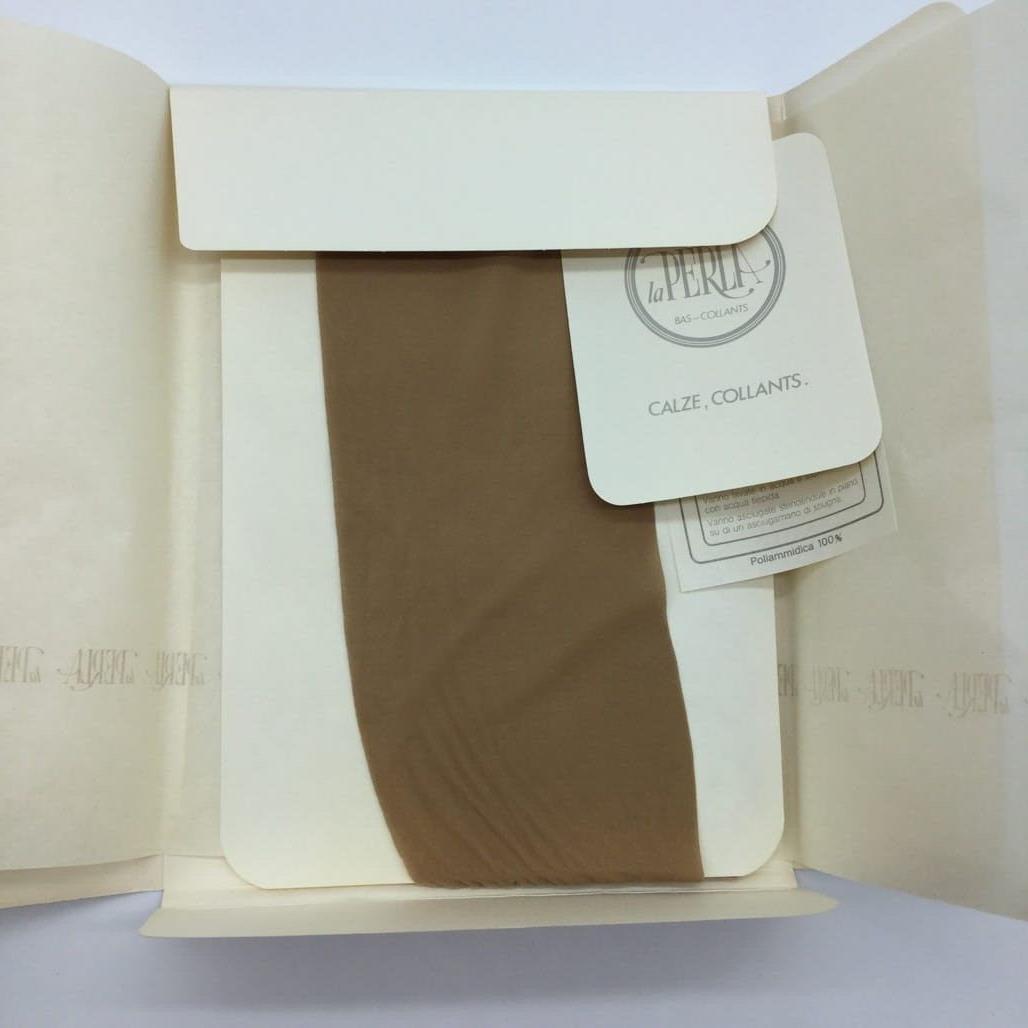 Vintage 5 Piece La Perla Italy Brown Nude Tights NEW In Packaging Size I1 / S