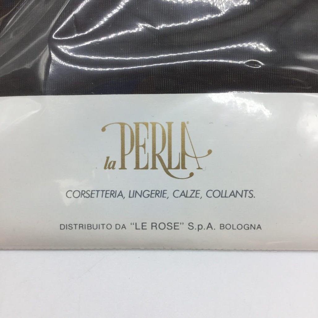 Vintage 3 Piece La Perla Italy Dark Grey Tights NEW In Packaging Size I1 / Small