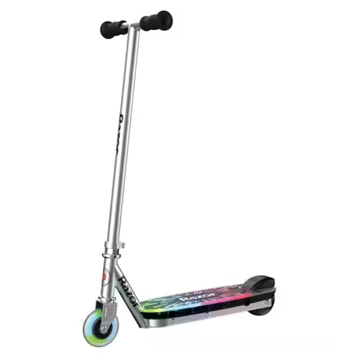 Ex-Display Razor Color Rave Electric Scooter - Silver Ages 8+ *No Charger NEW