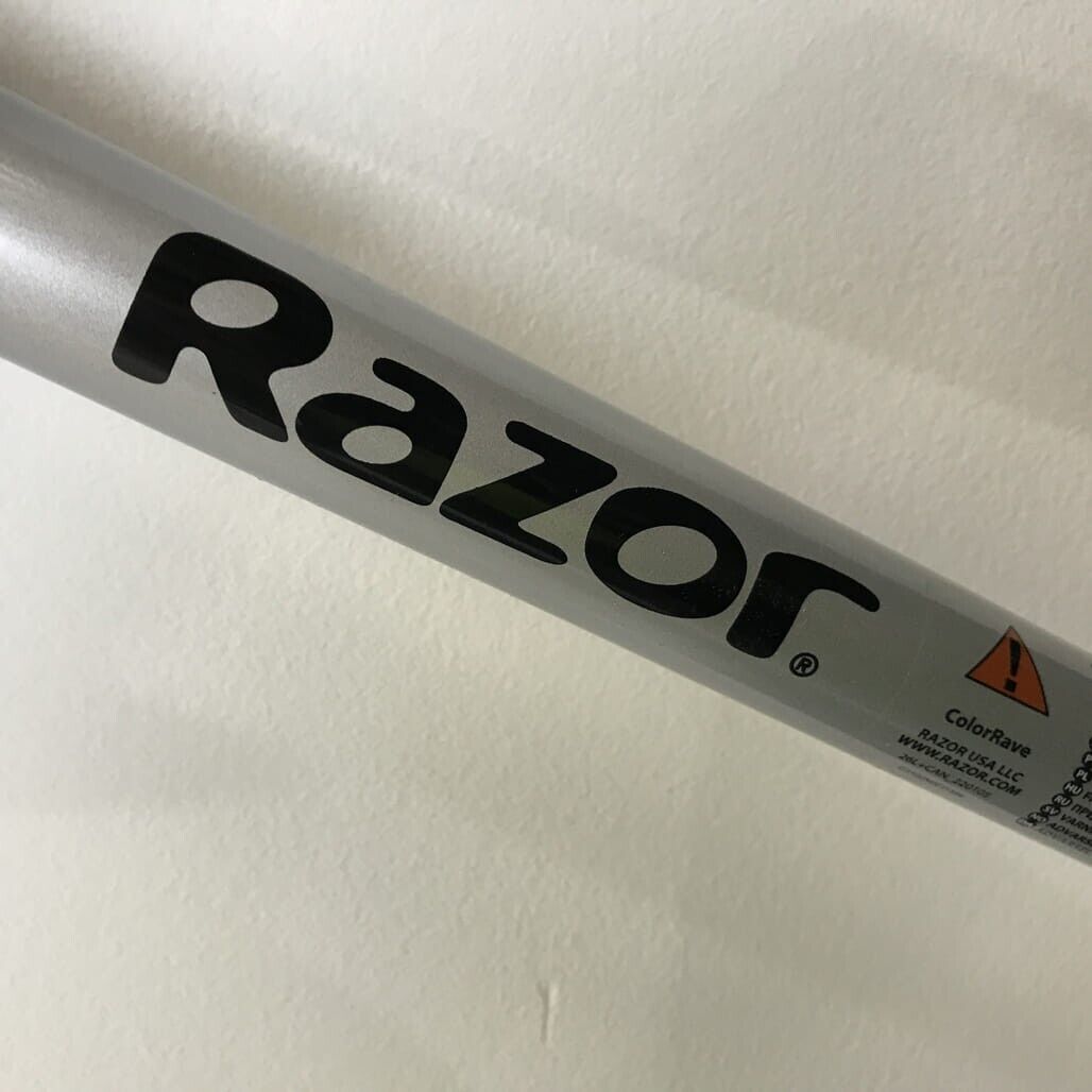 Ex-Display Razor Color Rave Electric Scooter - Silver Ages 8+ *No Charger NEW