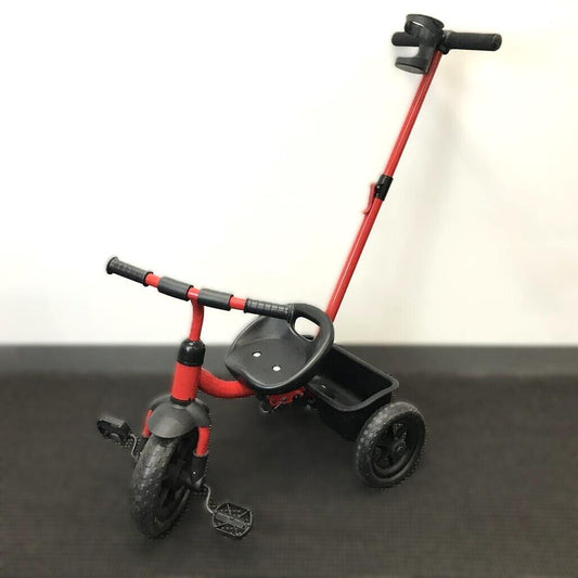 Ex Display Kids Red & Black Tricycle Push Bike W/ Cup Holder P/Up Only NEW