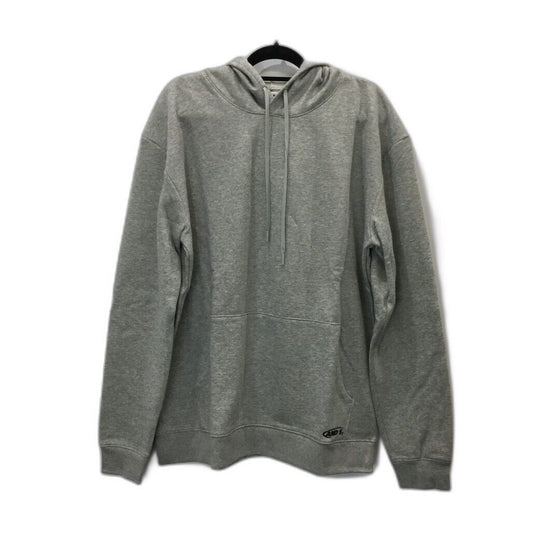 AND1 Grey Soft Fleece Pullover Hooded Jumper Sweater Pockets Unisex Size XL NEW