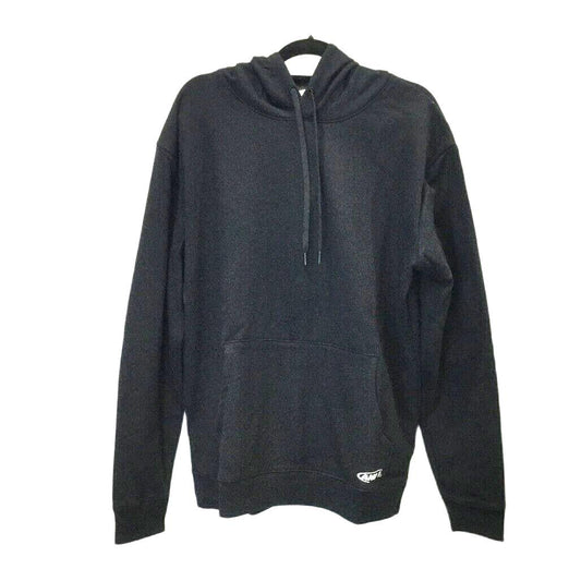 AND1 Black Warm Fleece Hooded Pullover Jumper Sweater Pockets Unisex Size L NEW