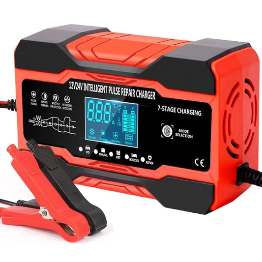 NEW 7 Stage Charging 12V 10A-24V 5A Temp Detect Intelligent Pulse Repair Charger