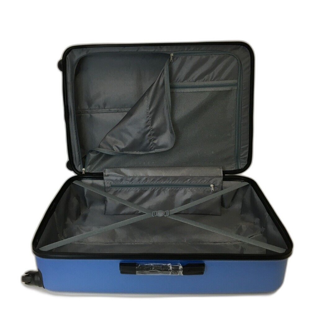 NEW Hardshell Royal Blue Wheeled & Telescopic Handled Travel Suitcase 70cm