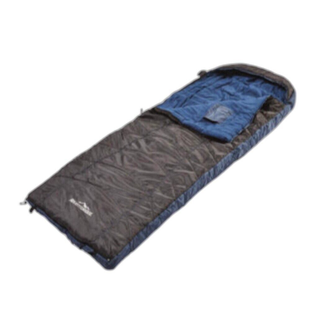 NEW Adventuridge Extra Large Black & Navy Ultimate King Sleeping Bag Heavy Duty