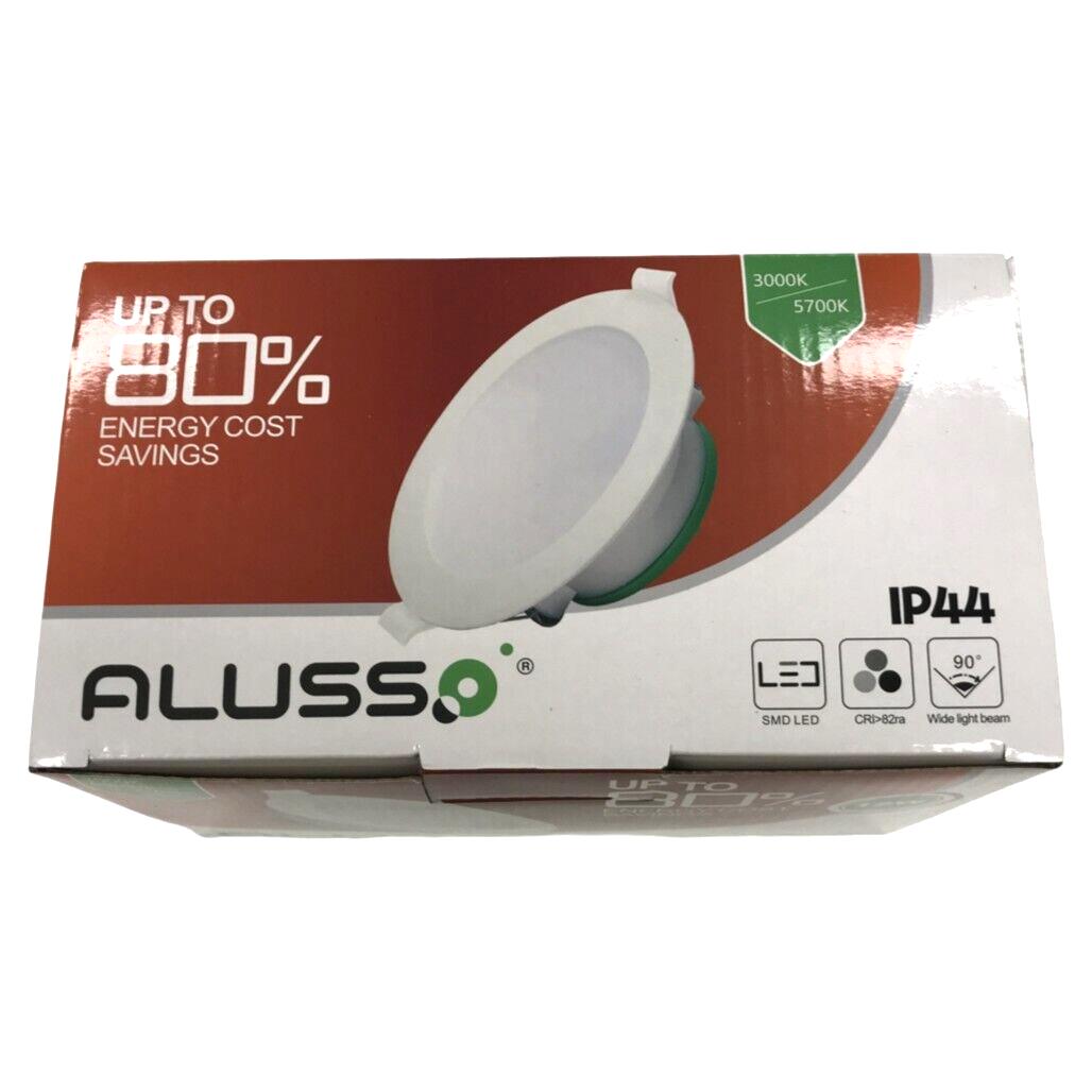 NEW ALUSSO 5x pc Energy Efficient LED IP44 10W 90 Wide Beam 5700K White Lights