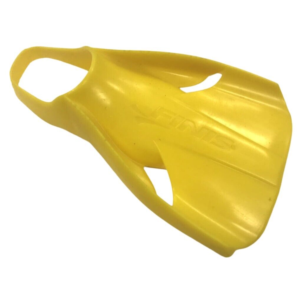 NEW Finis Edge Comfortable High Velocity Swim Fins Yellow Sz US Mens 5-7 Small