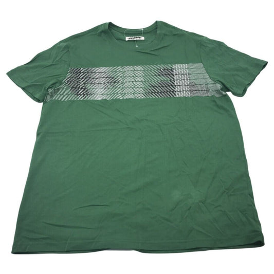 JEANSWEST S/Sleeve Seb Graphic Print Green Cotton T-Shirt Mens Size Large NEW