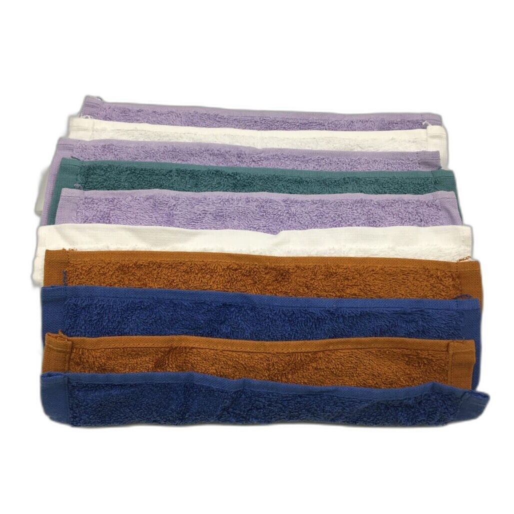 Kirkton House Set of 10 Multicoloured Hand Towels 29x29cm NEW