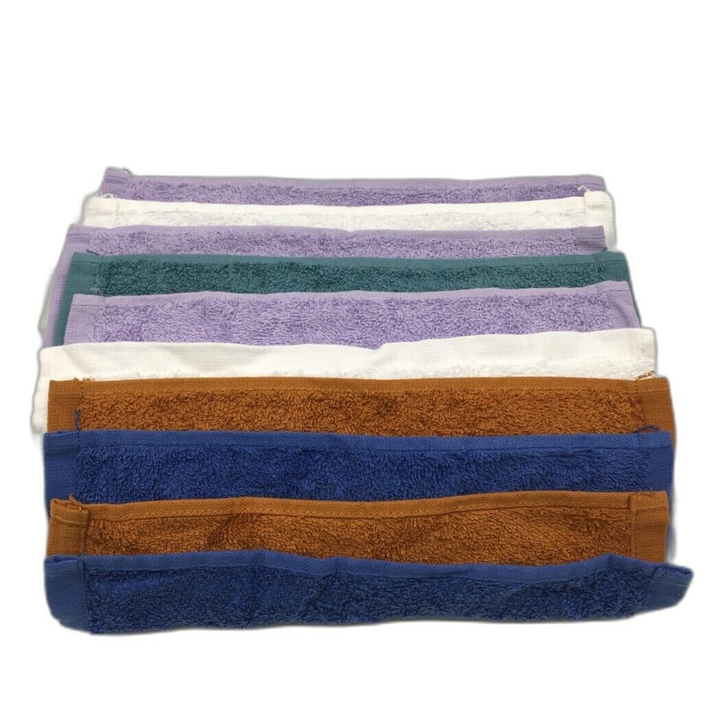 Kirkton House Set of 10 Multicoloured Hand Towels 29x29cm NEW