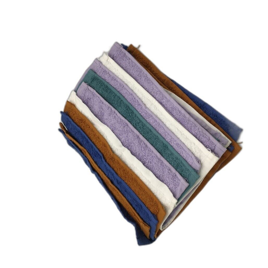 Kirkton House Set of 10 Multicoloured Hand Towels 29x29cm NEW