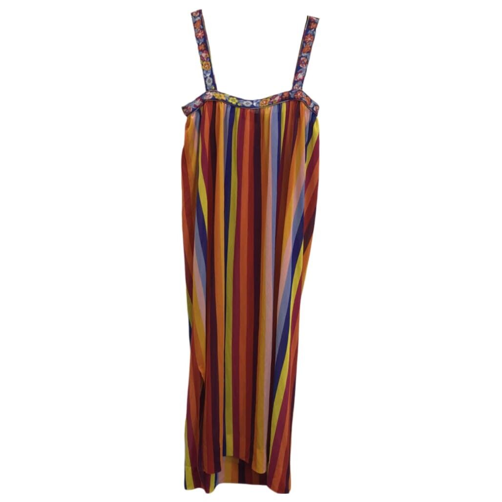 Armonia Eloisa Stripe Jersey Crepe Multicoloured Beach Dress Ladies Sz ITA 1 NEW