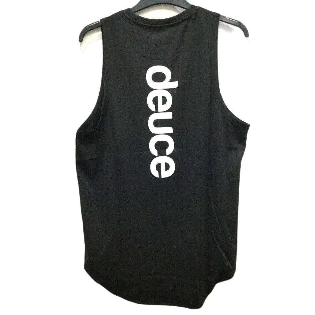 Deuce Premium Sportswear Peace Sign Design Black Singlet Mens Size Medium NEW