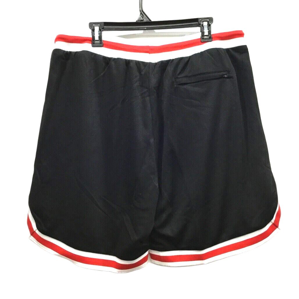 Deuce Premium Sportswear Black, Red & White Basketball Shorts Mens Size 2XL NEW