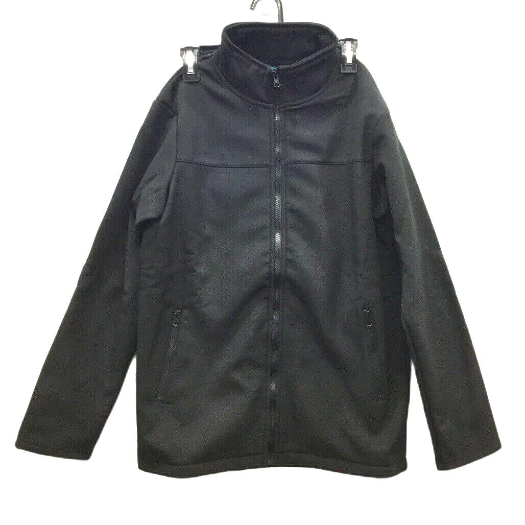 AND1 Black Soft 100% Polyester Jacket Zip-Up Pockets Unisex Size 2XS NEW