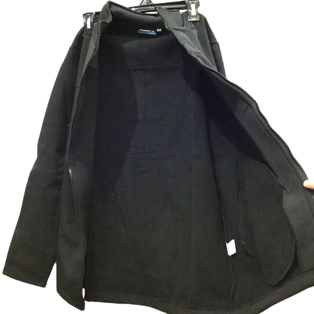 AND1 Black Soft 100% Polyester Jacket Zip-Up Pockets Unisex Size 2XS NEW