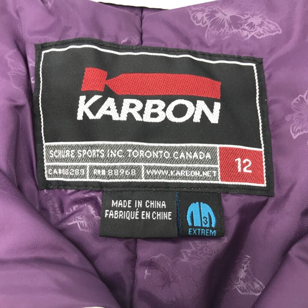 Karbon K9648 ALPS Lvl 3 Off-white w/ Purple Lining Snow Pants Ladies Size 12 NEW