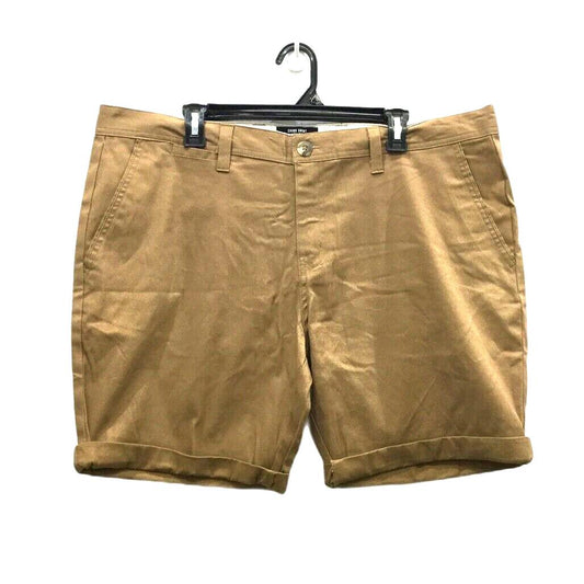 Jay Jays Coffee Brown Zip Up Button Closure Chino Shorts Mens Size 40 NEW