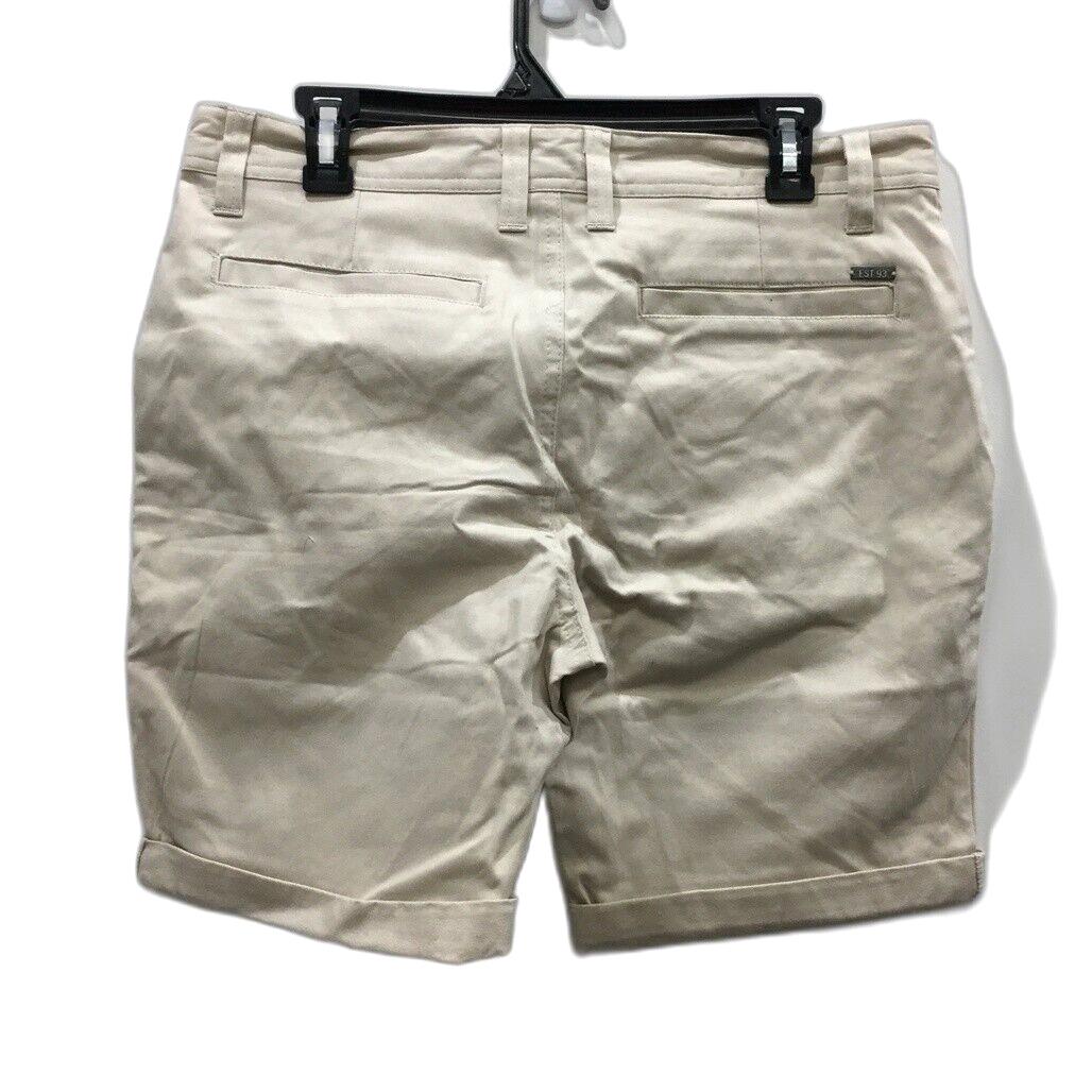 Jay Jays Off White/ Beige Zip Up Button Closure Chino Shorts Mens Size 32 NEW