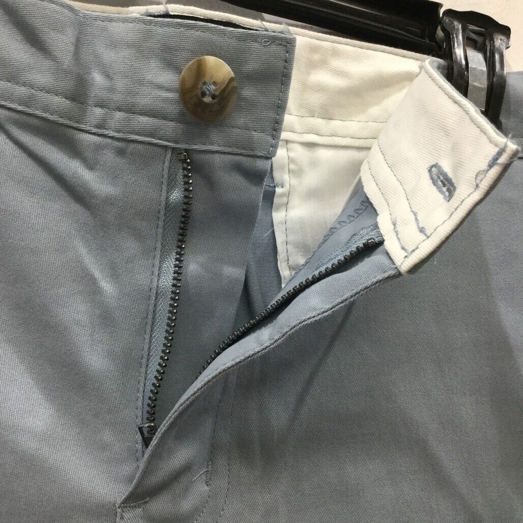 Jay Jays Light Blue Zip-Up Button Closure Chino Shorts Mens Size 36 NEW