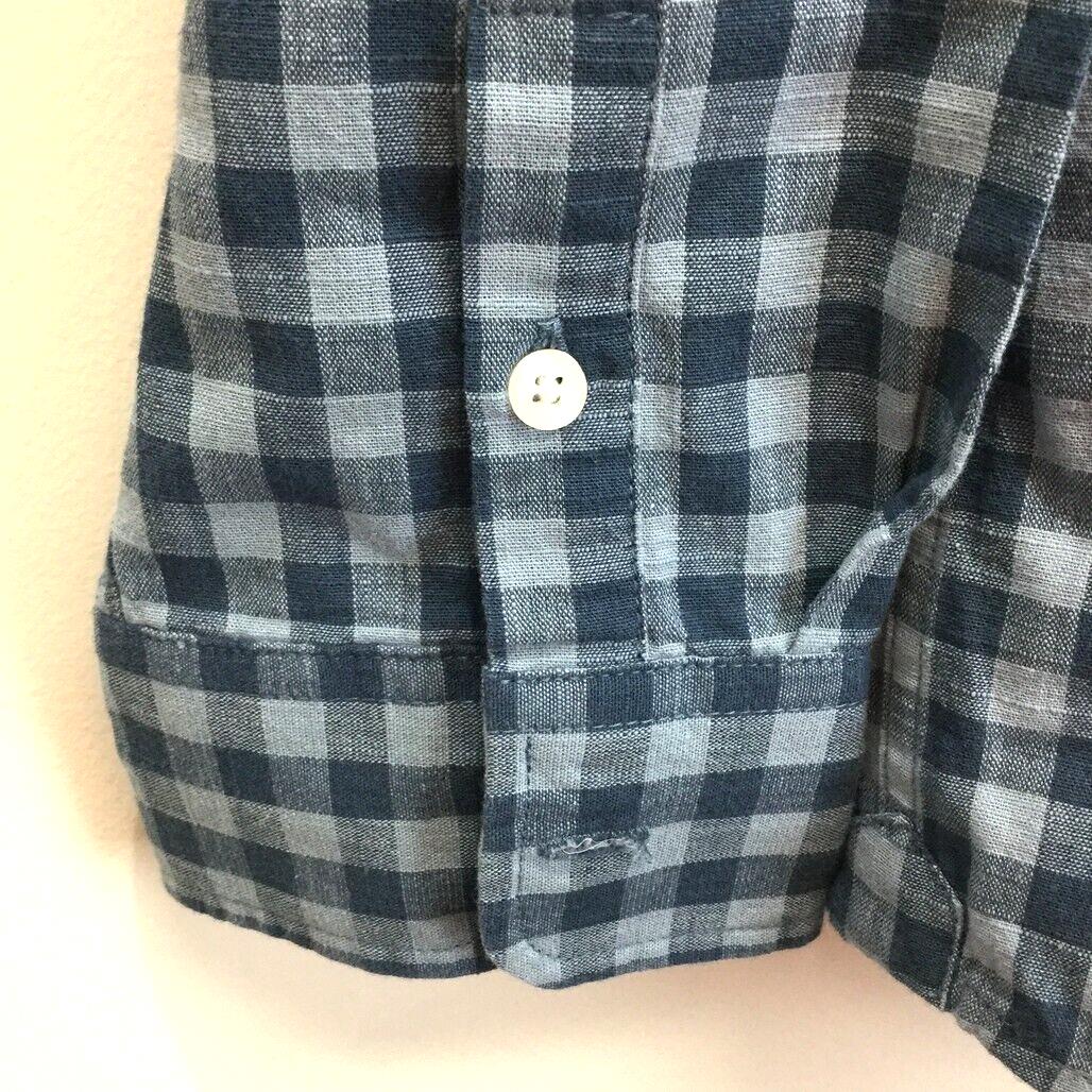 Jeanswest 'Carter' Blue Checkered Long Sleeve Flannel Button Up Mens Size L NEW