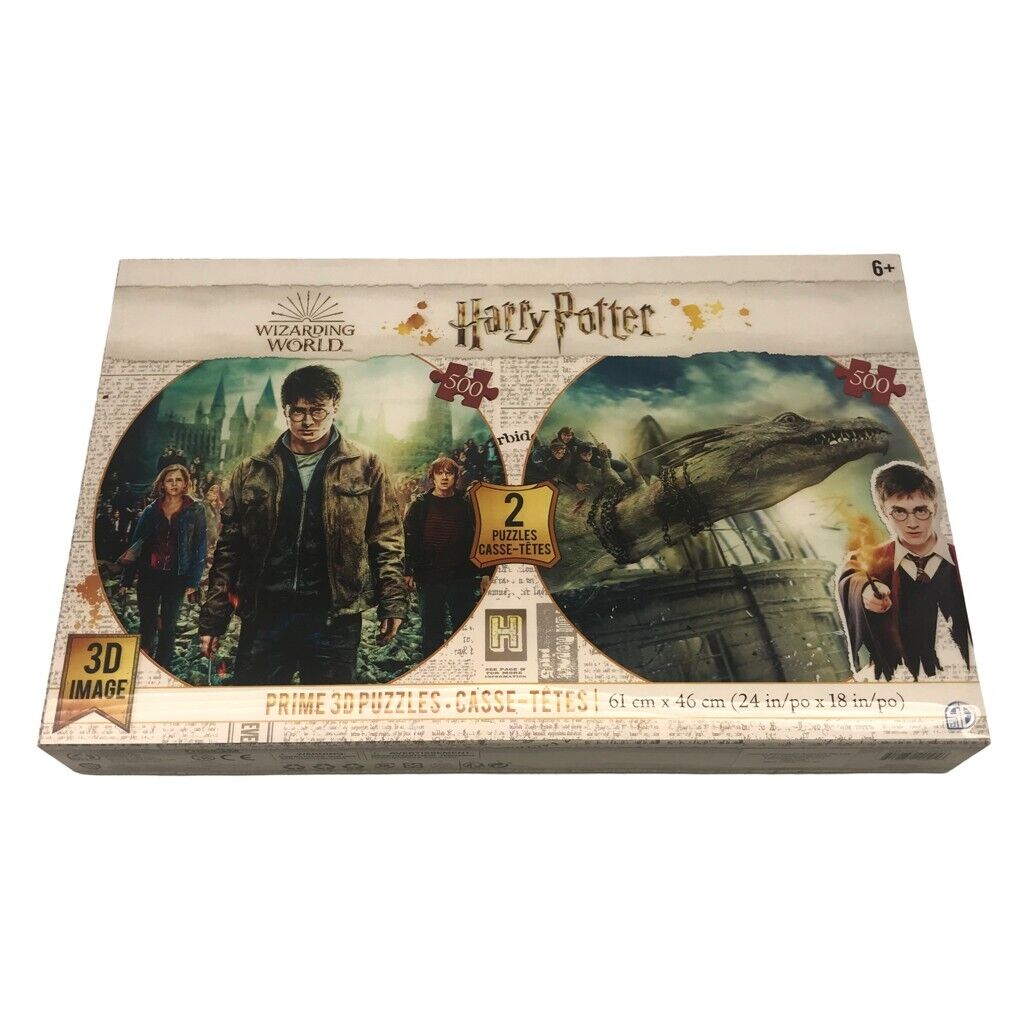 Wizarding World Harry Potter 2x Prime 3D Image Puzzles 61x46cm Ages 6+ Yrs NEW