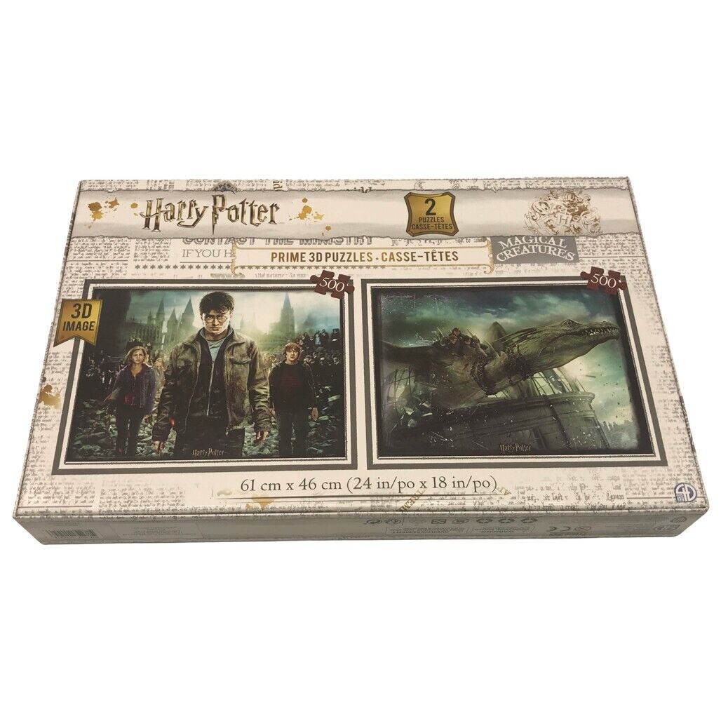 Wizarding World Harry Potter 2x Prime 3D Image Puzzles 61x46cm Ages 6+ Yrs NEW