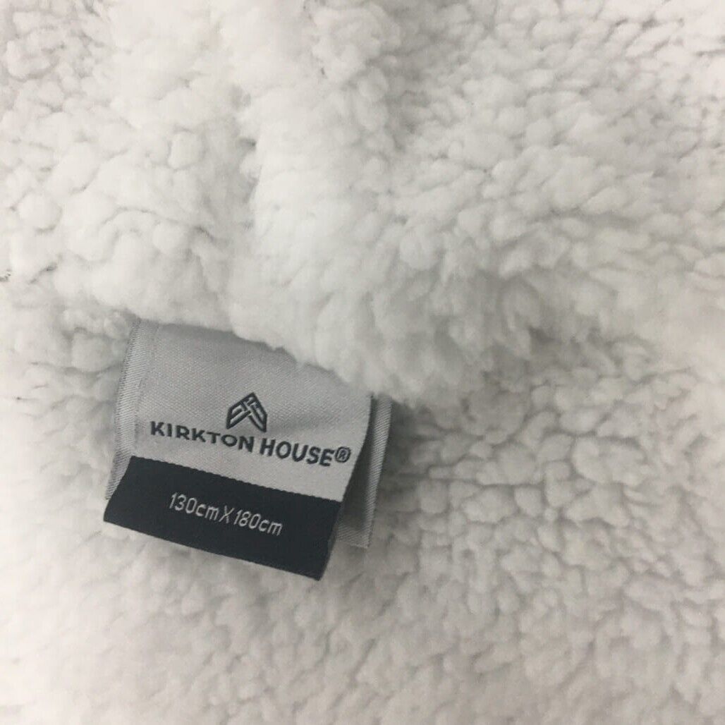 Brand Kirkton House Plush Grey Super Soft Hooded Snuggle Blanket 1.30x1.80cm